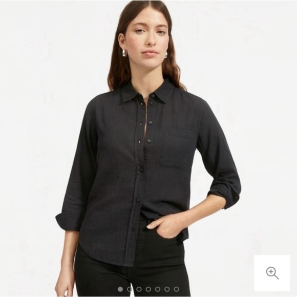 Everlane double cotton gauze shrunken button down shirt 27106 - Picture 1 of 7